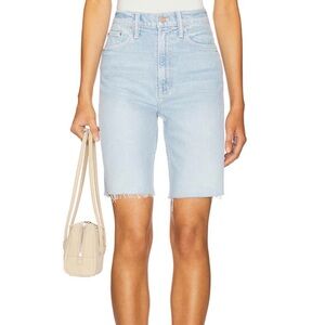 Mother denim high waisted rider Bermuda short fray in cowabunga NWT